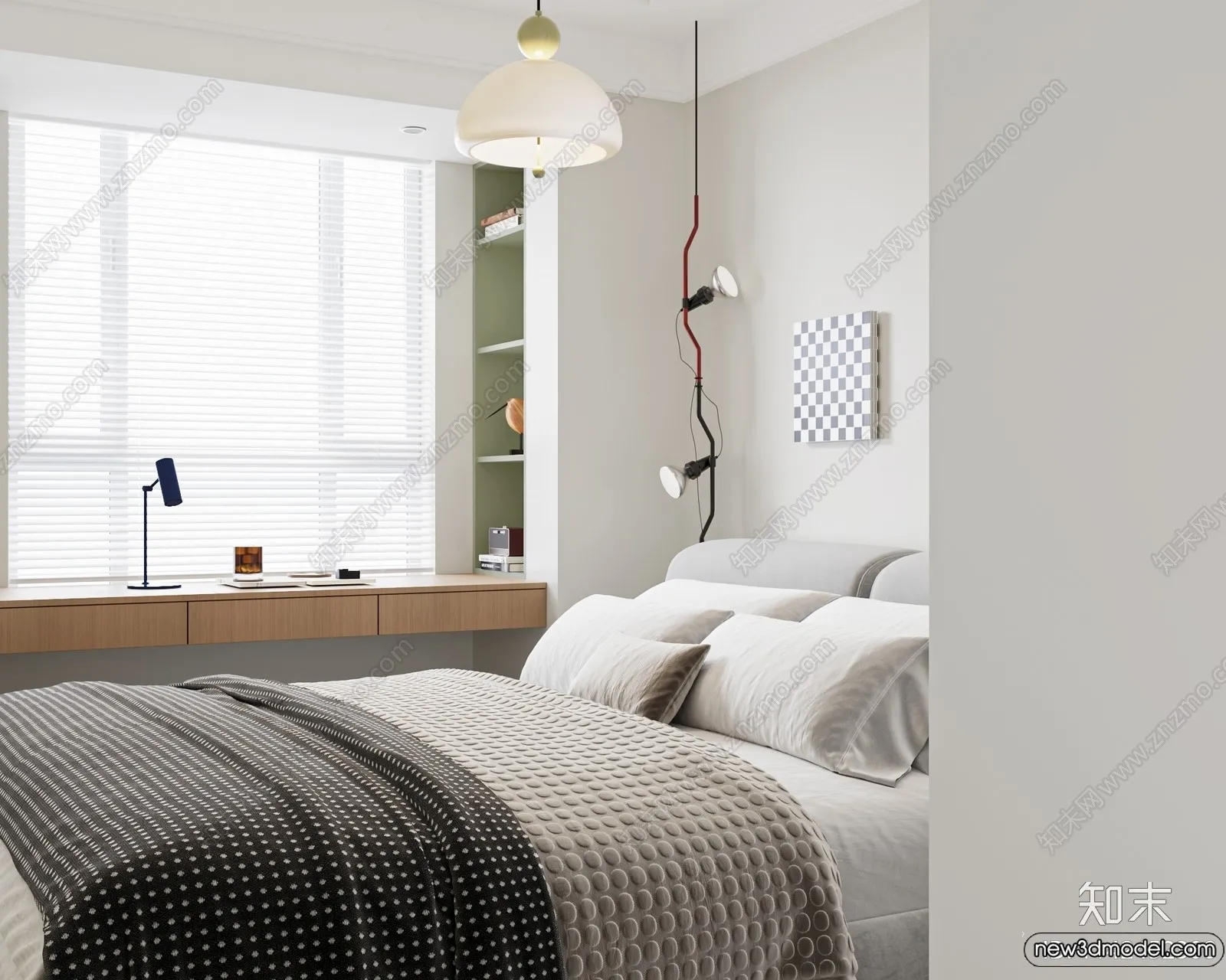 Bedroom - 3D Interior Scenes - Modern Style - 3D Models - 087