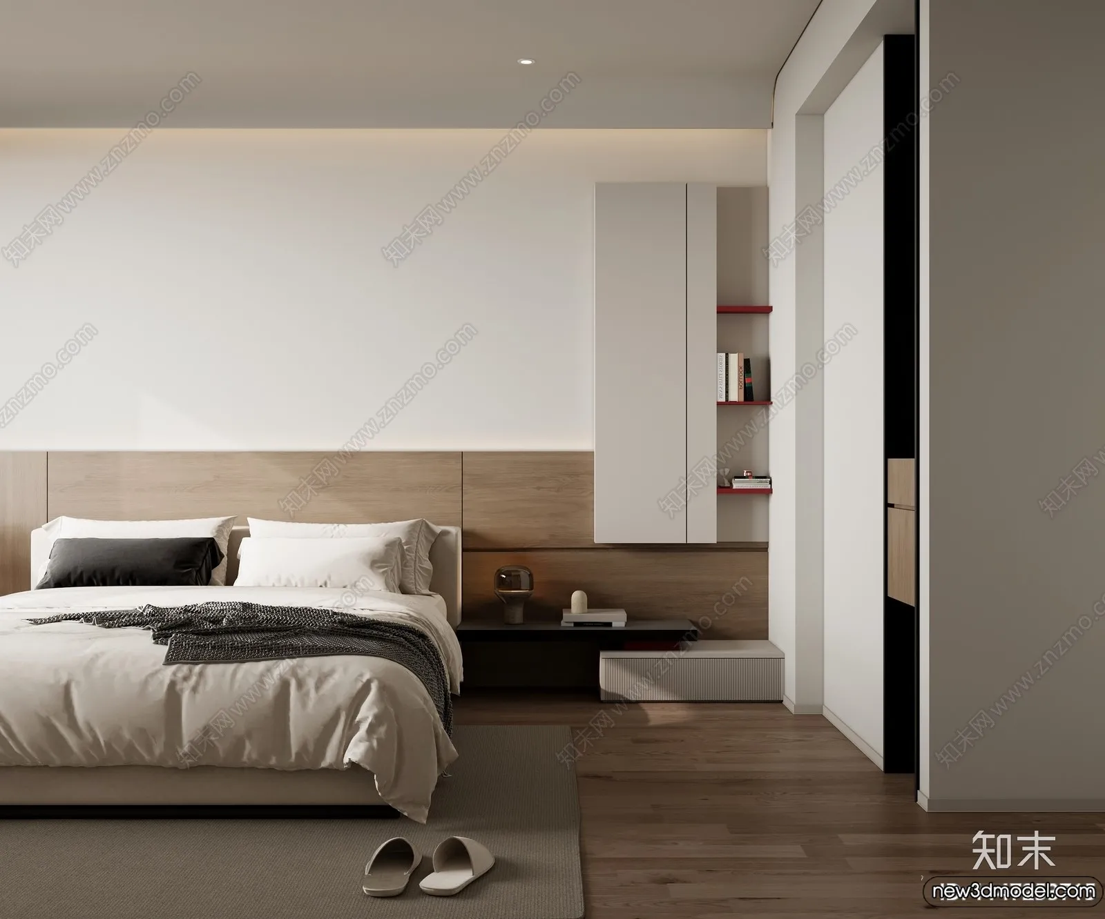 Bedroom - 3D Interior Scenes - Modern Style - 3D Models - 088