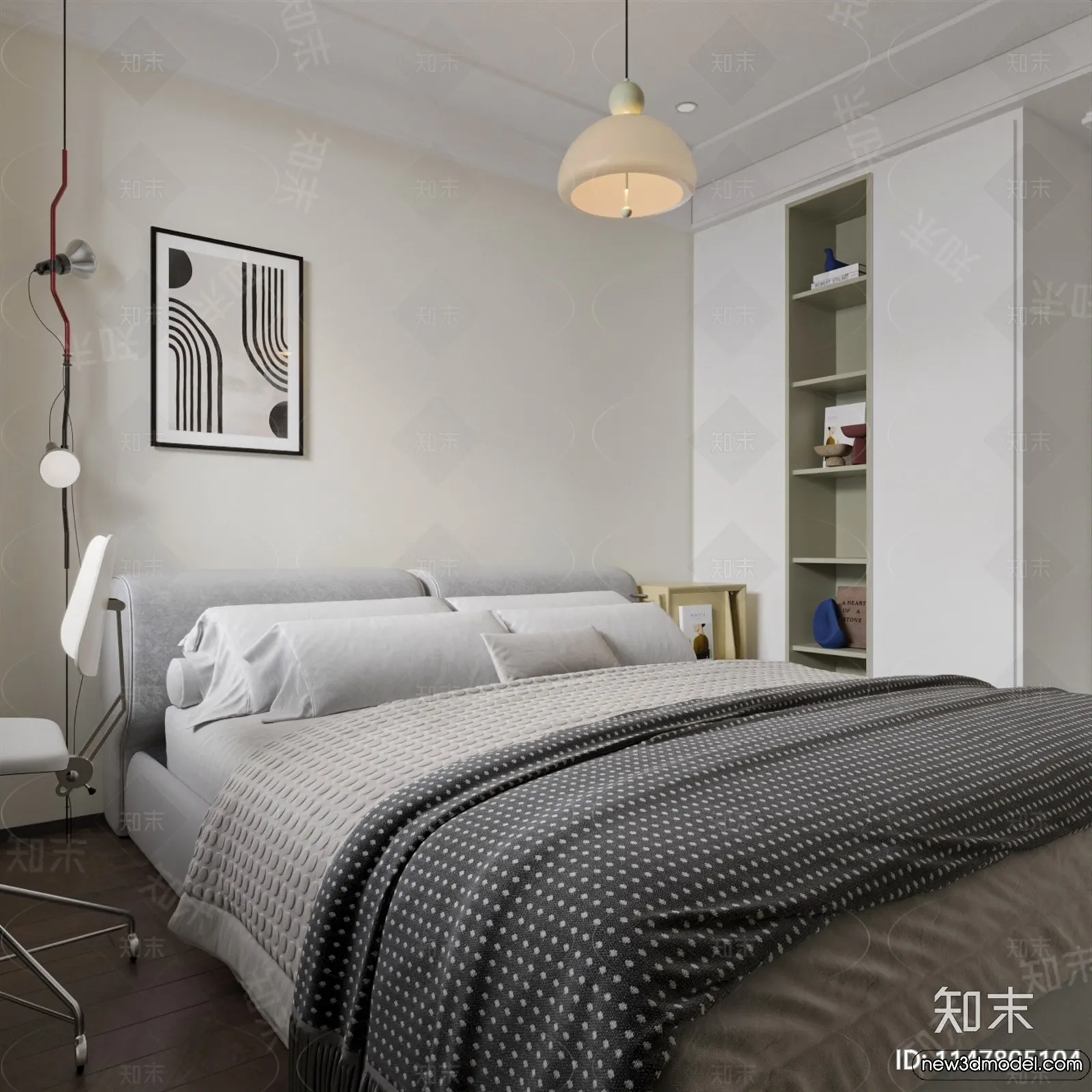 Bedroom - 3D Interior Scenes - Modern Style - 3D Models - 089