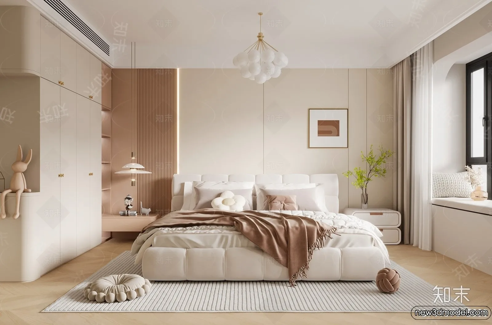 Bedroom - 3D Interior Scenes - Modern Style - 3D Models - 110