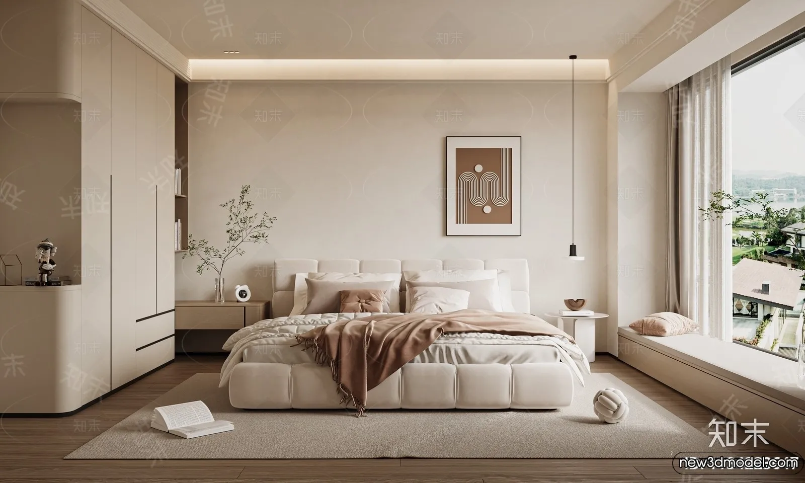 Bedroom - 3D Interior Scenes - Modern Style - 3D Models - 116