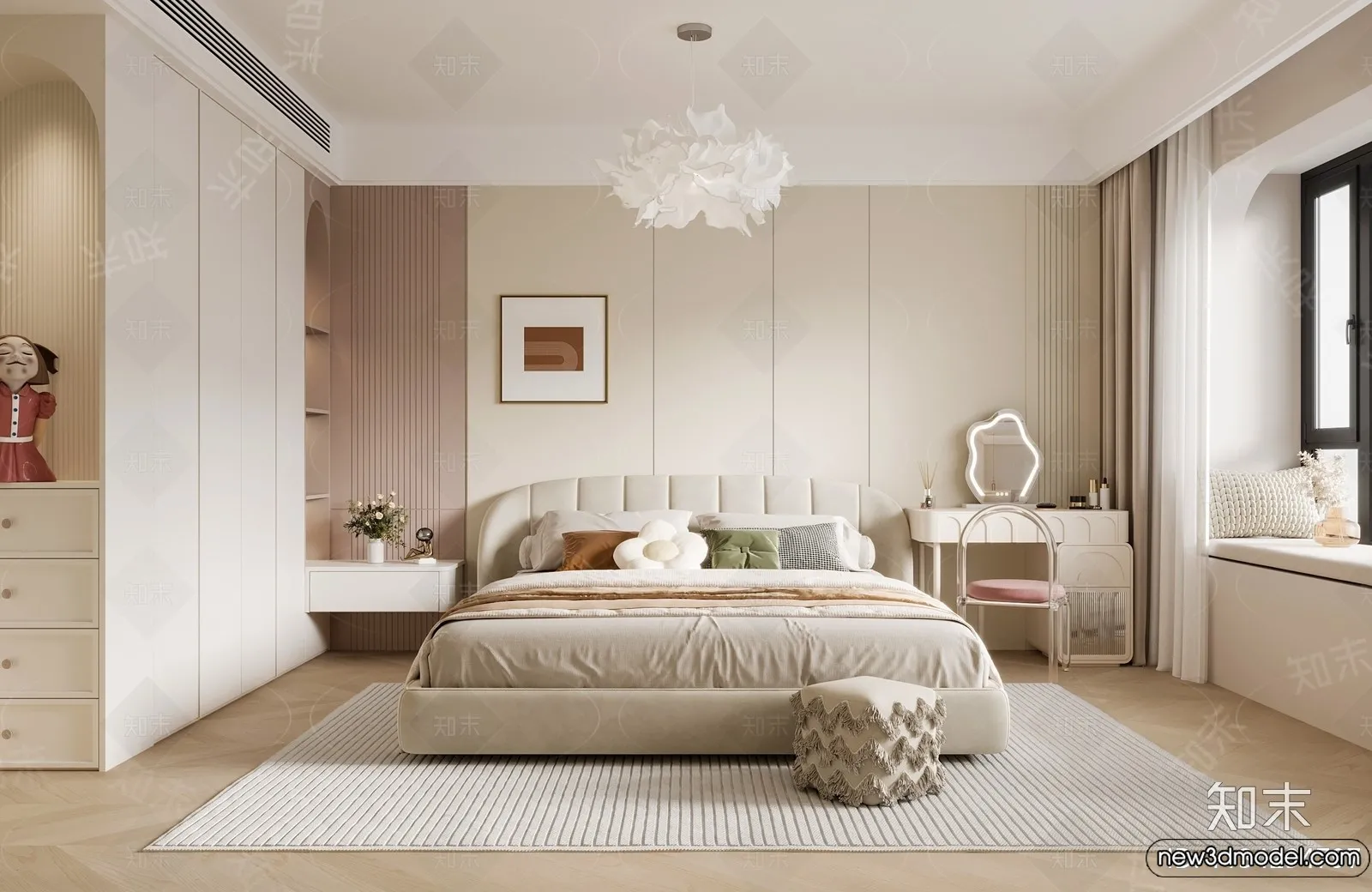 Bedroom - 3D Interior Scenes - Modern Style - 3D Models - 117