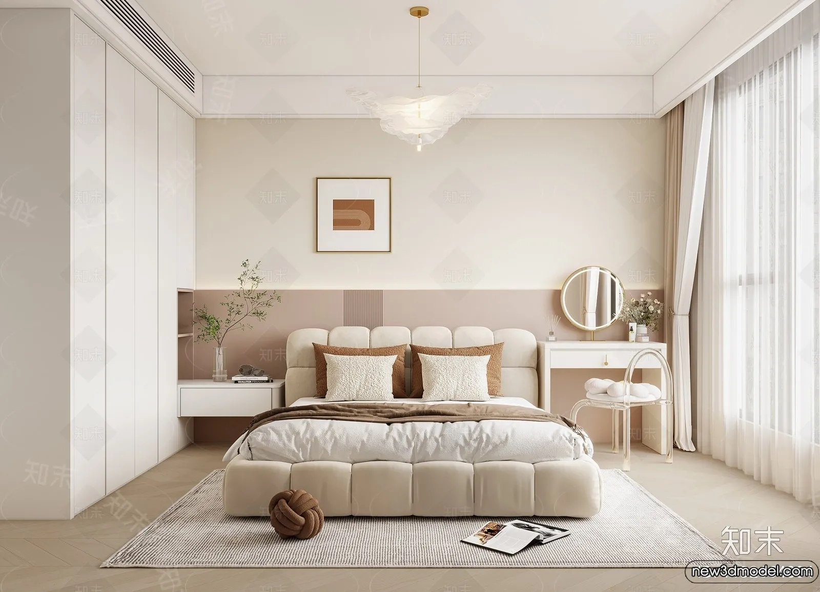 Bedroom - 3D Interior Scenes - Modern Style - 3D Models - 119