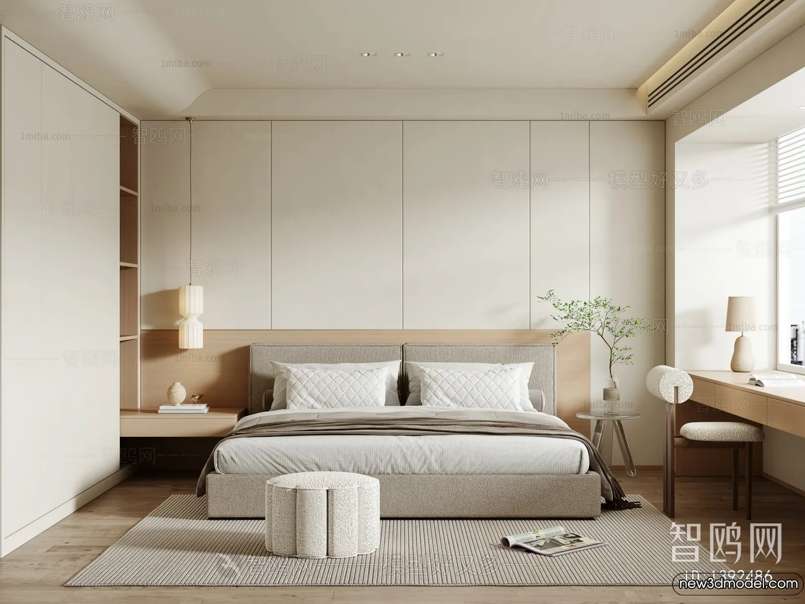 Bedroom - 3D Interior Scenes - Modern Style - 3D Models - 131