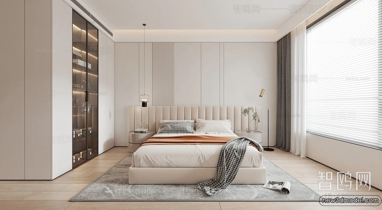 Bedroom - 3D Interior Scenes - Modern Style - 3D Models - 133