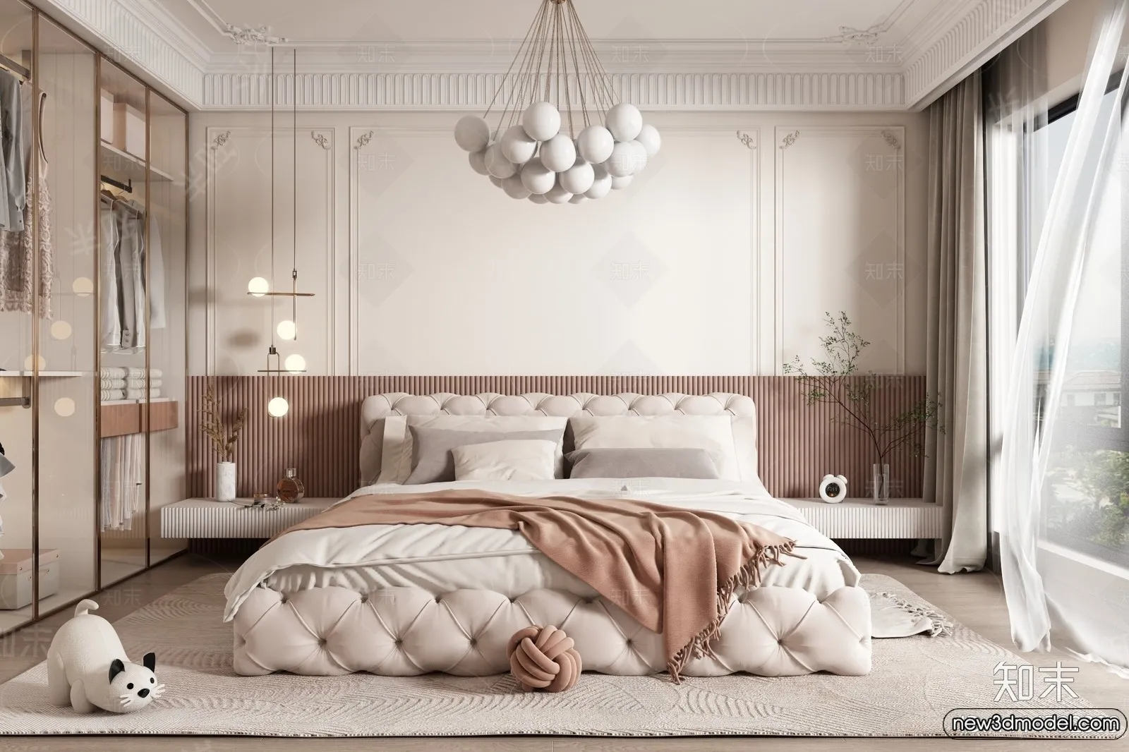 Bedroom - 3D Interior Scenes - Modern Style - 3D Models - 164