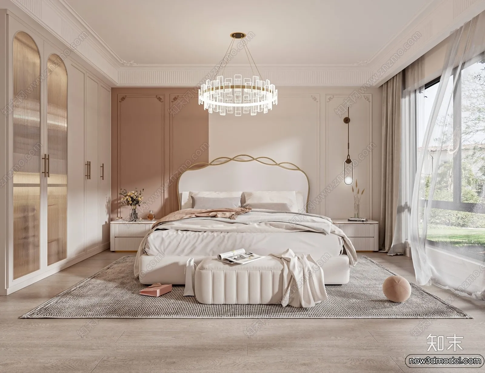 Bedroom - 3D Interior Scenes - Modern Style - 3D Models - 166