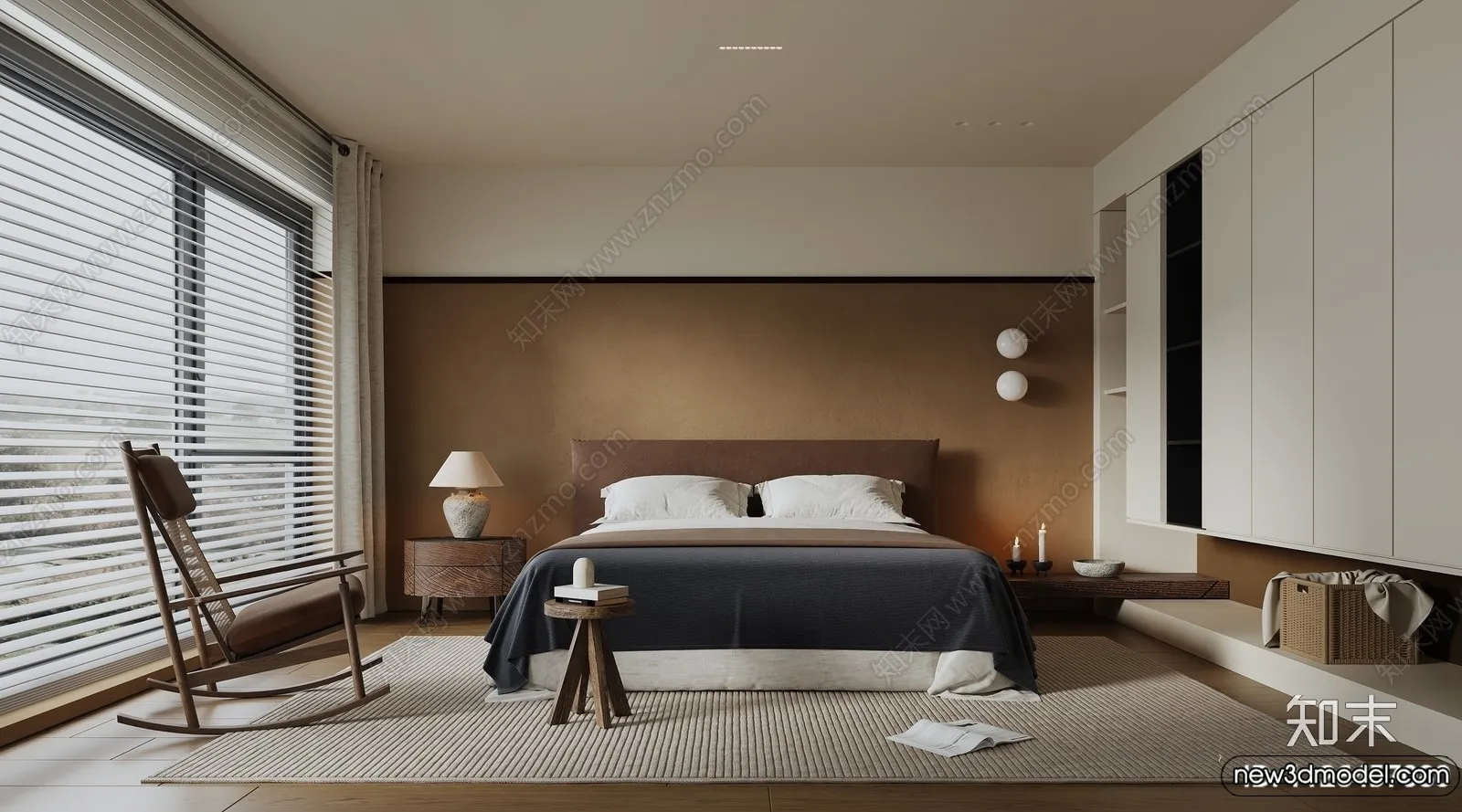 Bedroom - 3D Interior Scenes - Modern Style - 3D Models - 167