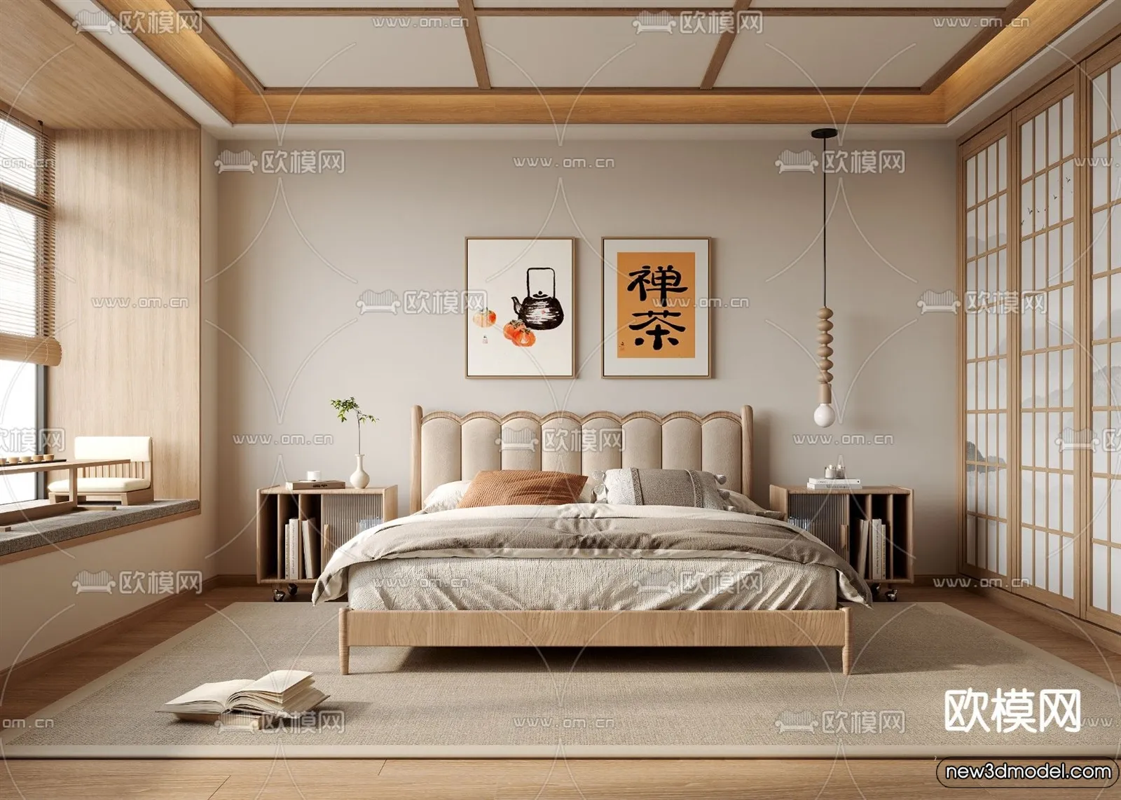 Bedroom - 3D Interior Scenes - Modern Style - 3D Models - 183