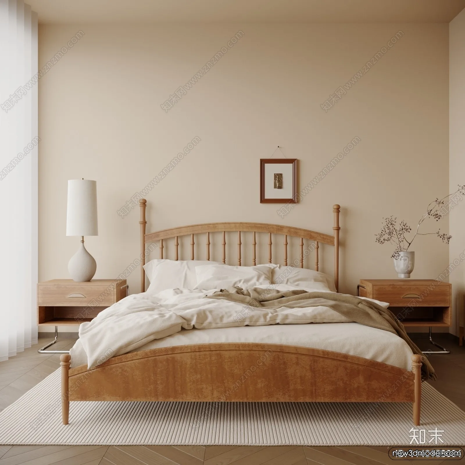 Bedroom - 3D Interior Scenes - Modern Style - 3D Models - 185