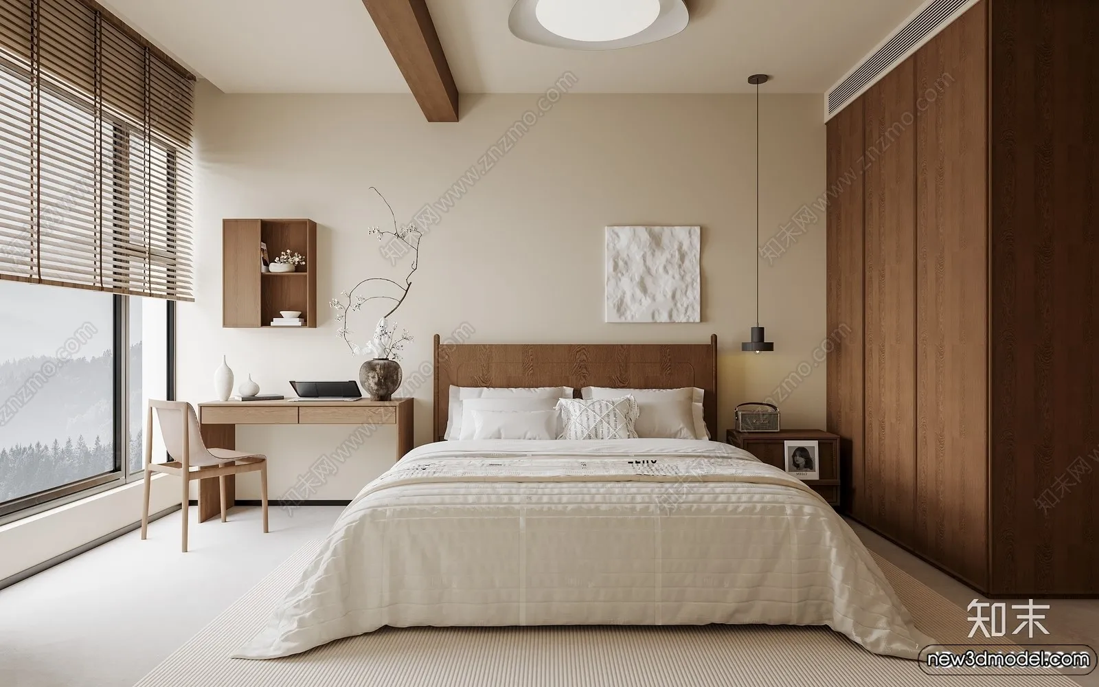 Bedroom - 3D Interior Scenes - Modern Style - 3D Models - 191