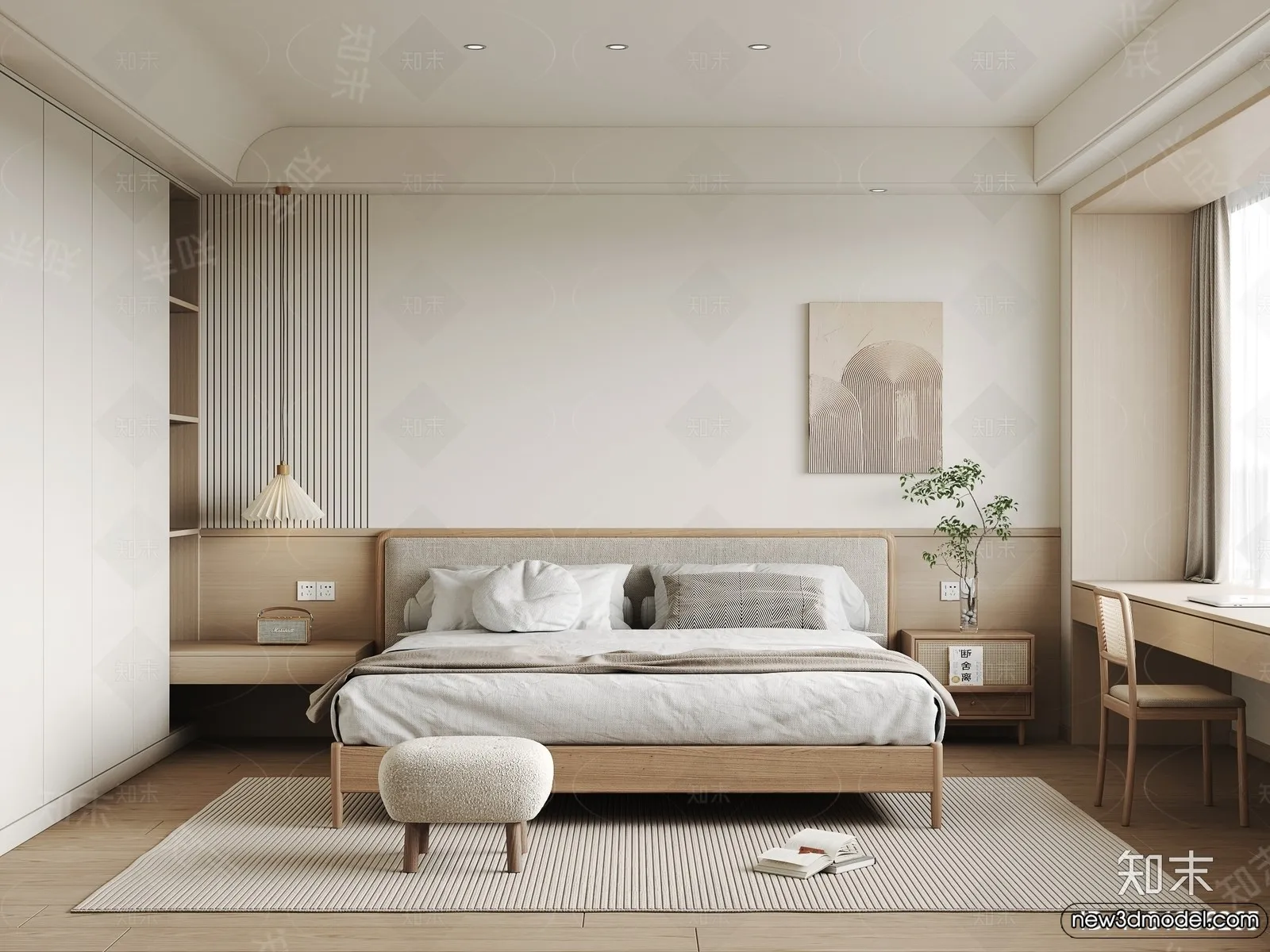 Bedroom - 3D Interior Scenes - Modern Style - 3D Models - 193