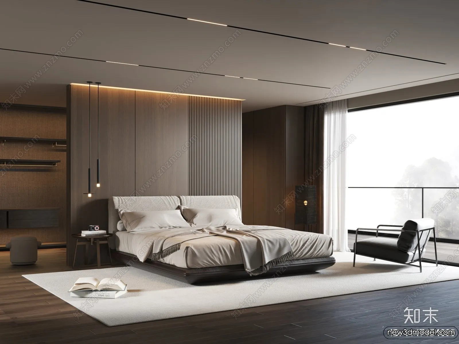 Bedroom - 3D Interior Scenes - Modern Style - 3D Models - 200