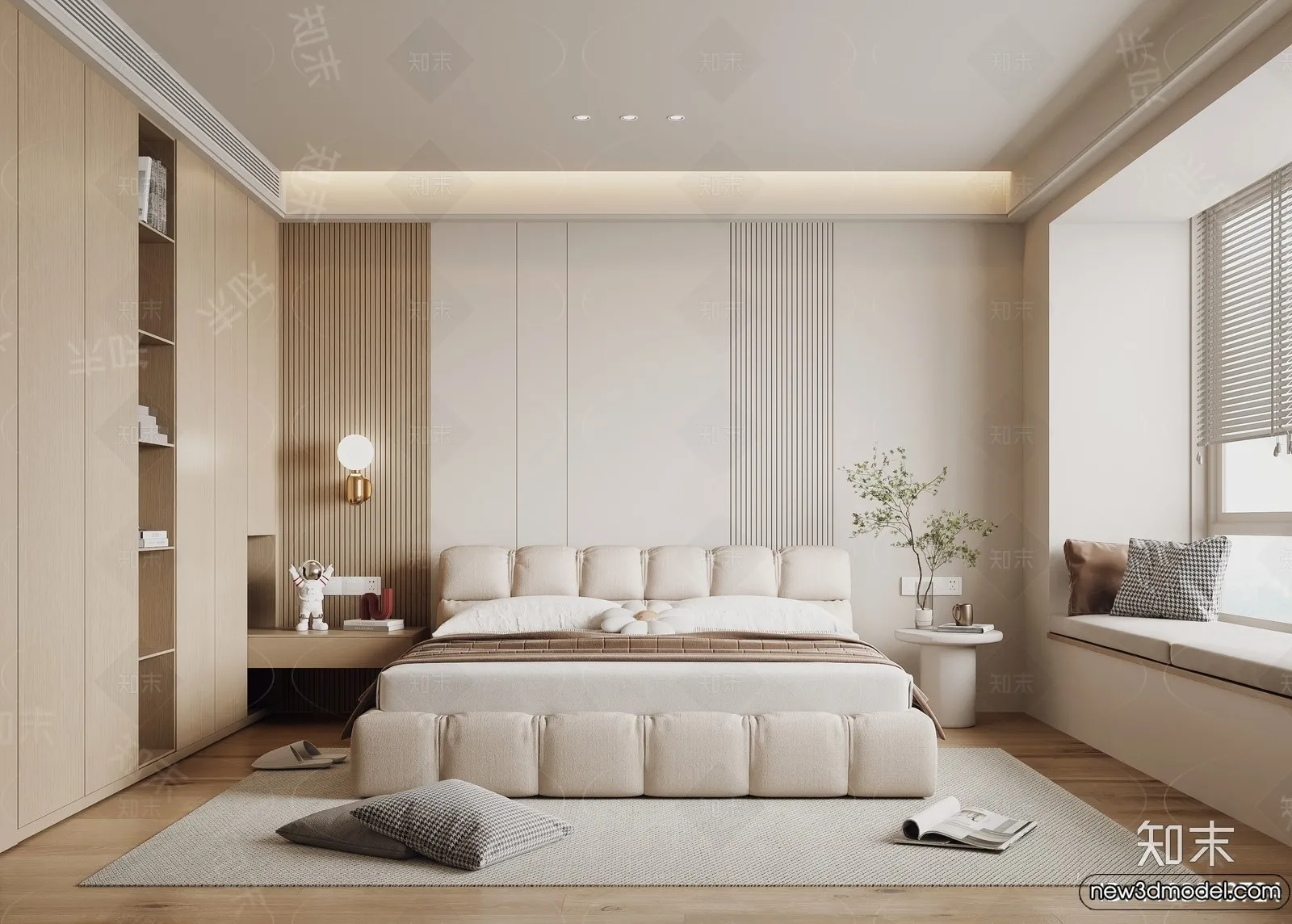 Bedroom - 3D Interior Scenes - Modern Style - 3D Models - 204