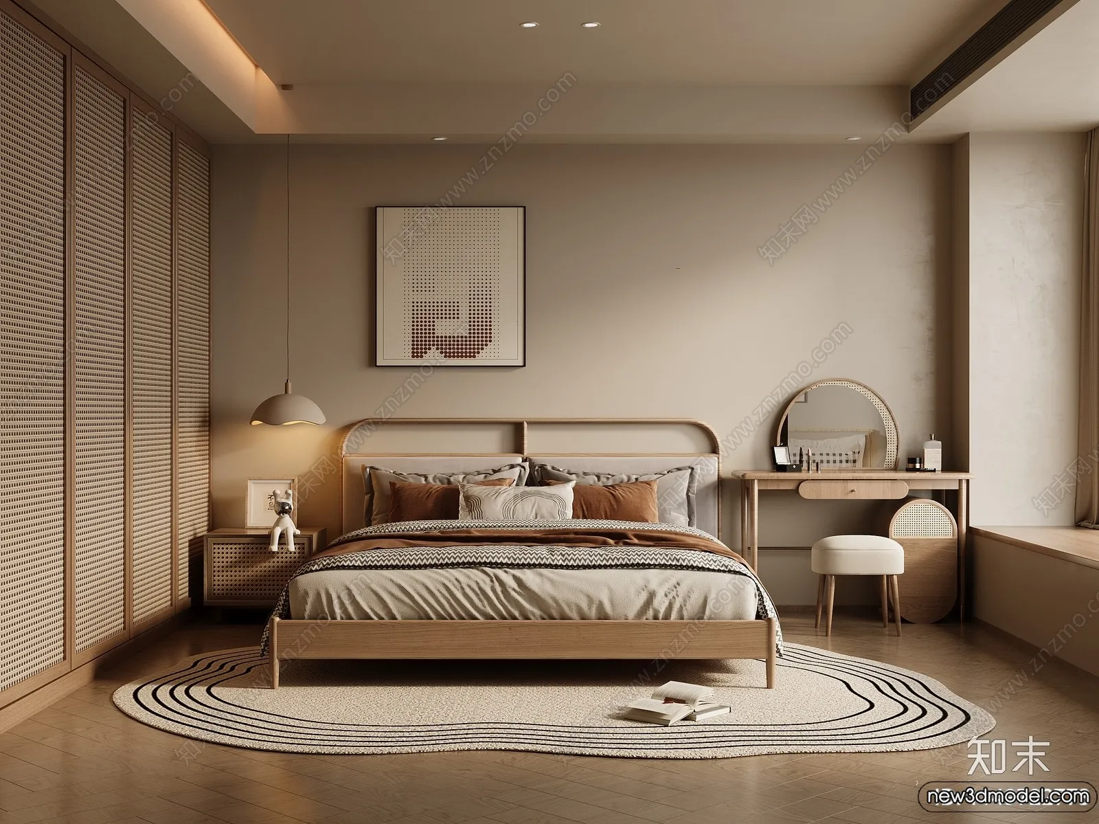 Bedroom - 3D Interior Scenes - Modern Style - 3D Models - 210
