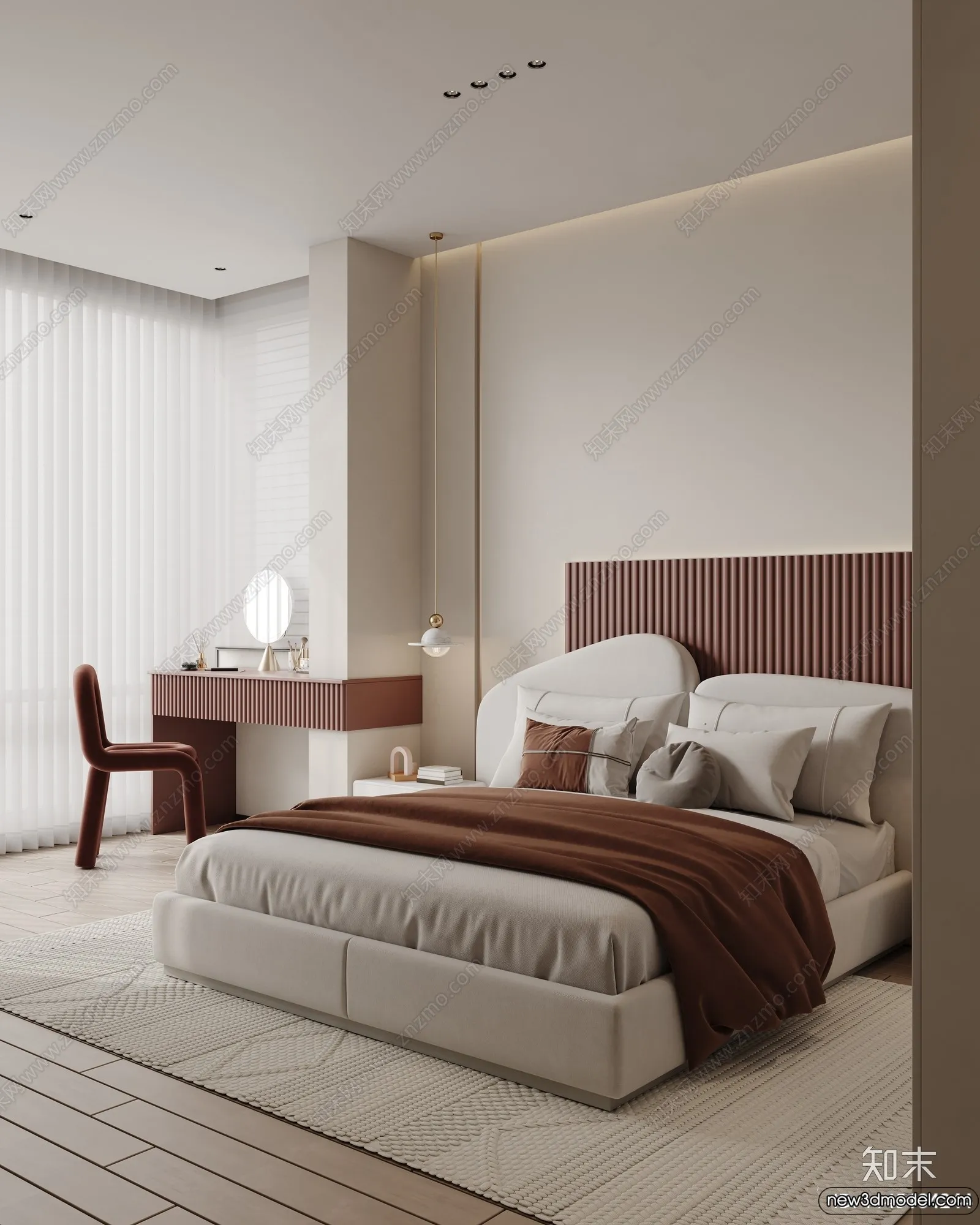 Bedroom - 3D Interior Scenes - Modern Style - 3D Models - 211