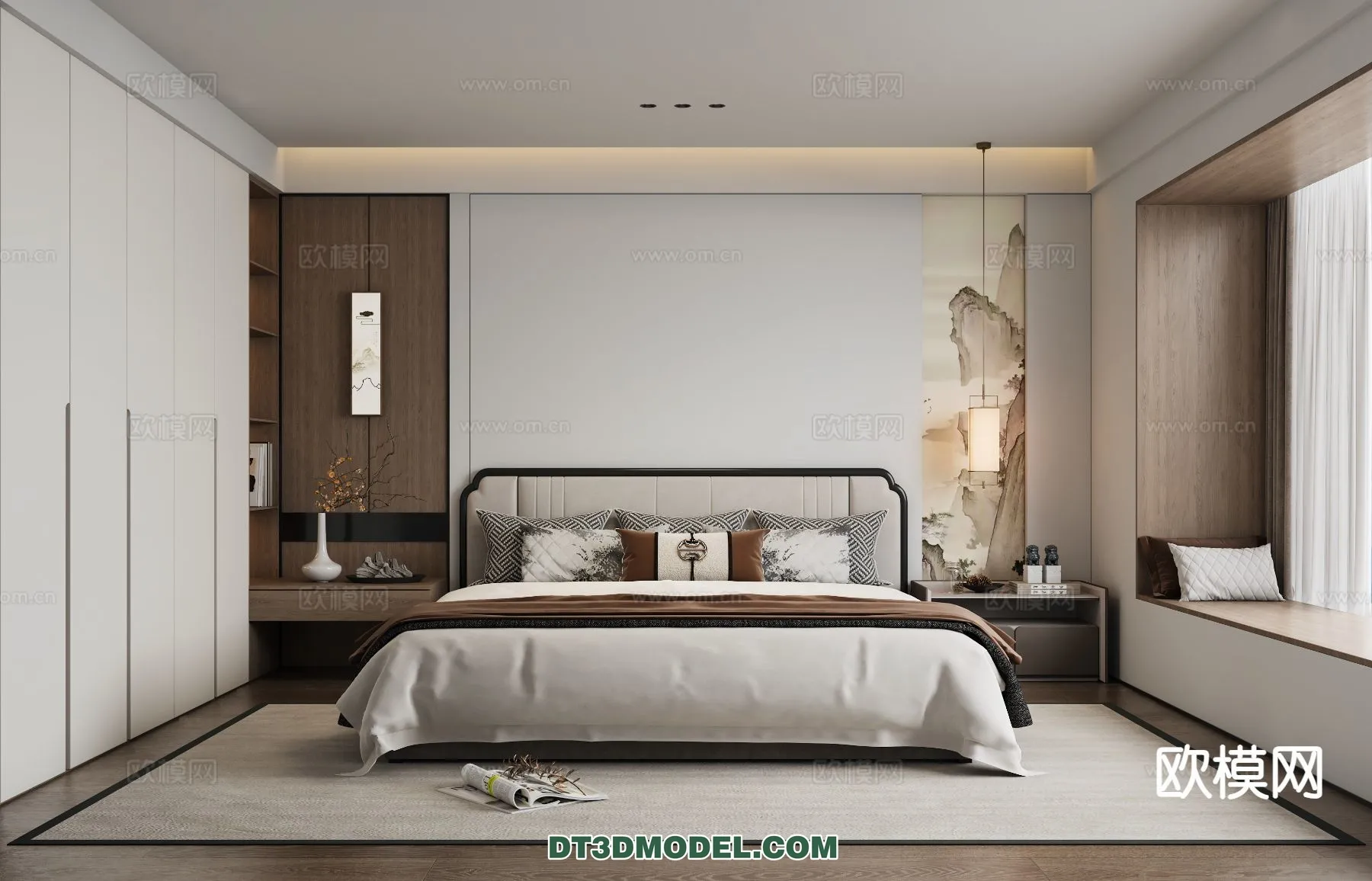 BEDROOM - CHINESE STYLE - 3D Model For Interior Design - 567