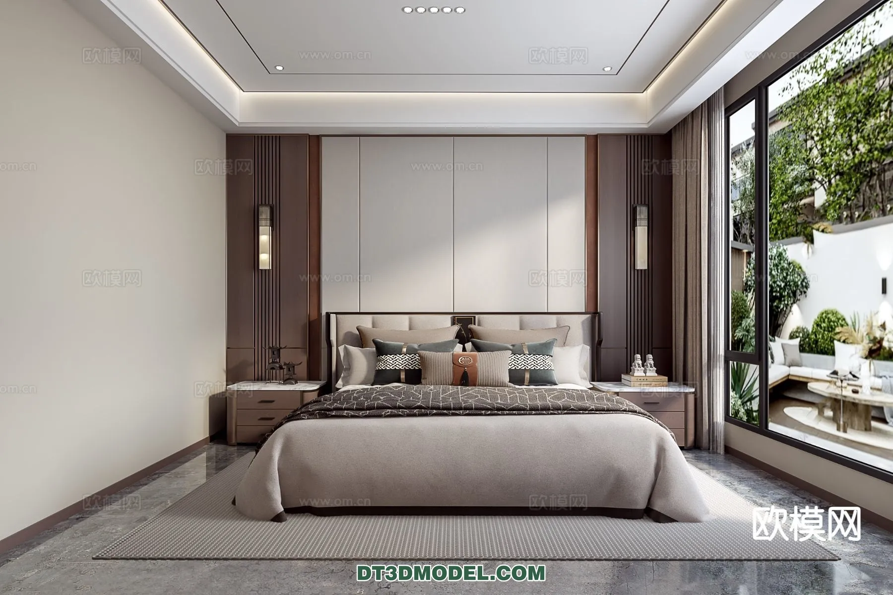 BEDROOM - CHINESE STYLE - 3D Model For Interior Design - 650