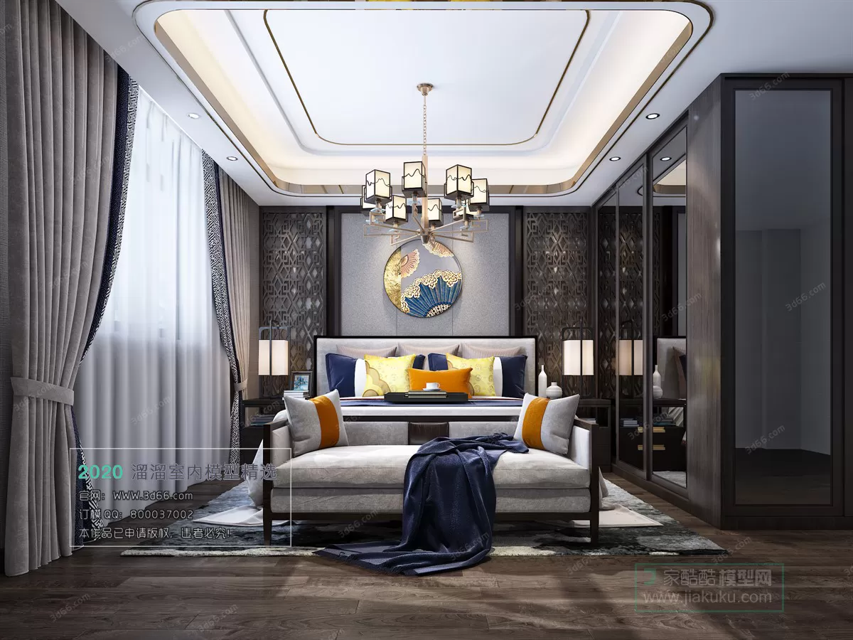 BEDROOM - CHINESE STYLE - 3D MODELS
