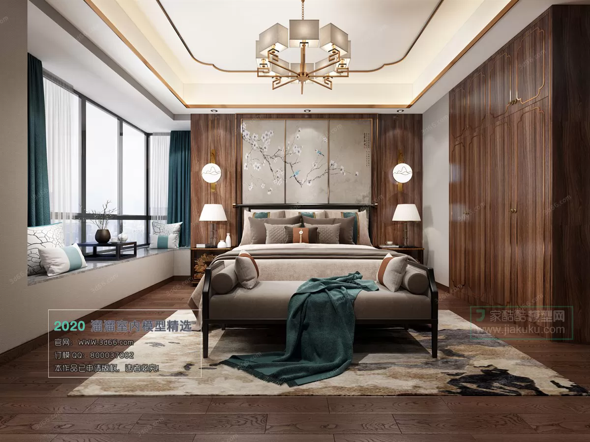 BEDROOM - CHINESE STYLE - 3D MODELS