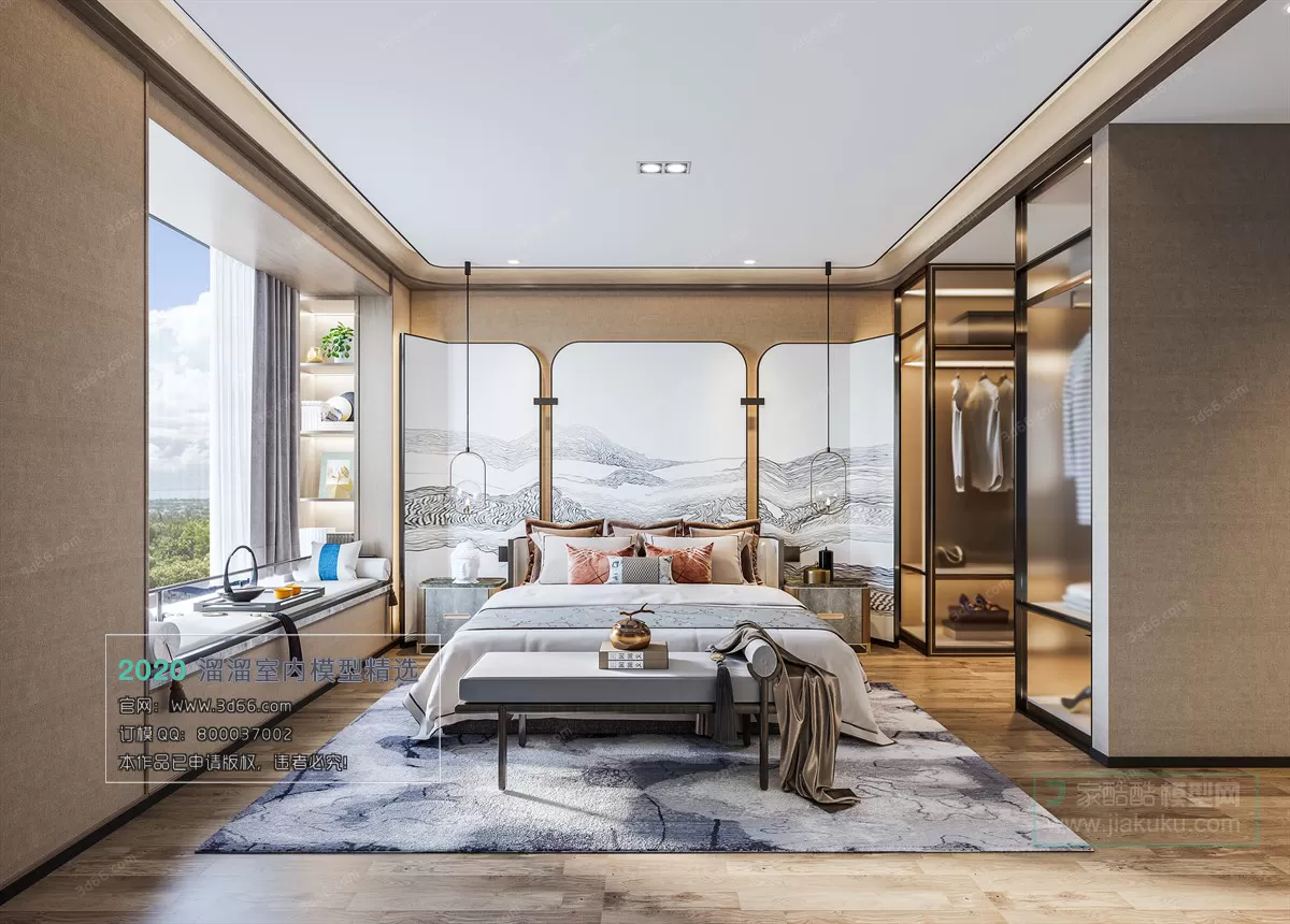 BEDROOM - CHINESE STYLE - 3D MODELS