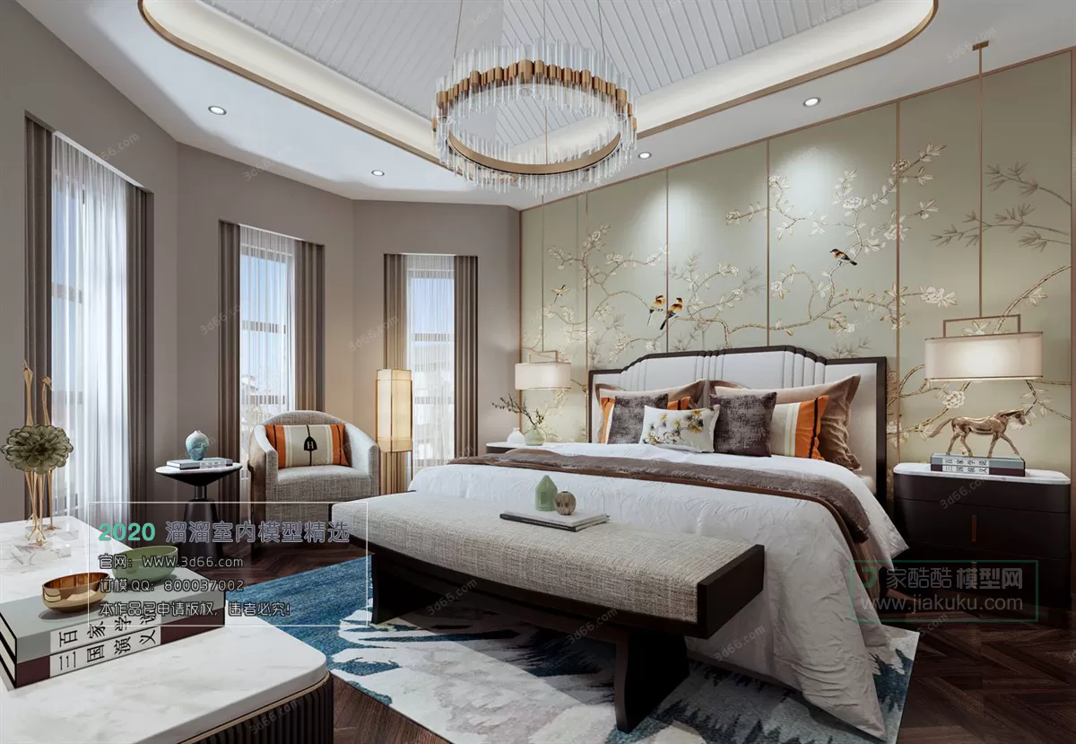 BEDROOM - CHINESE STYLE - 3D MODELS