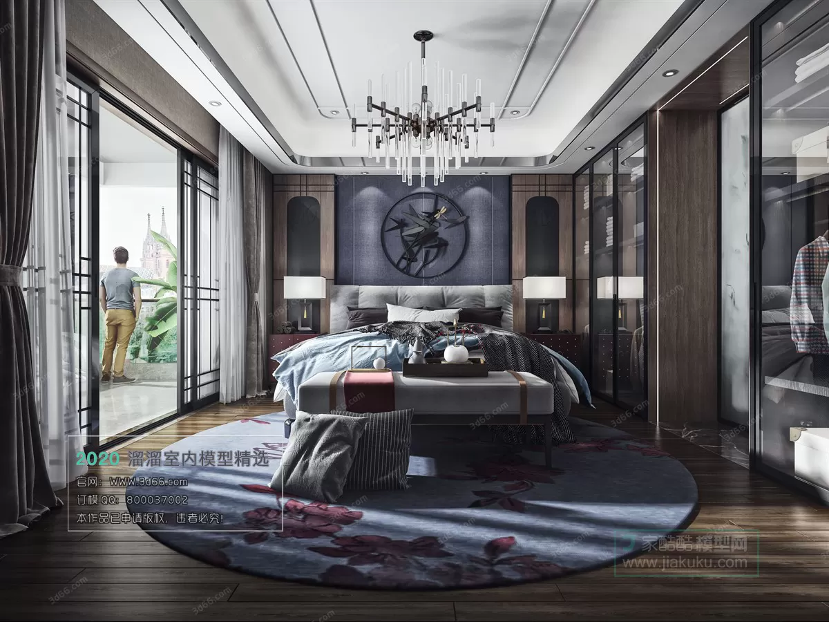 BEDROOM - CHINESE STYLE - 3D MODELS