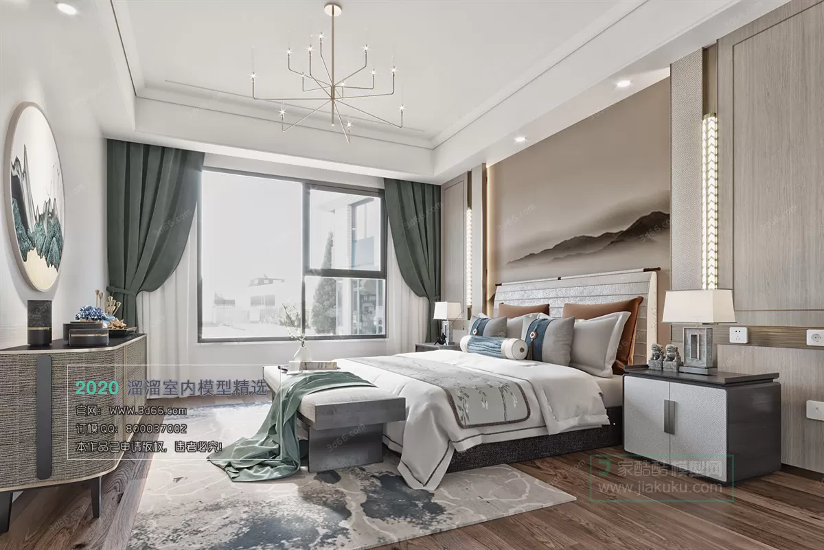 BEDROOM - CHINESE STYLE - 3D MODELS