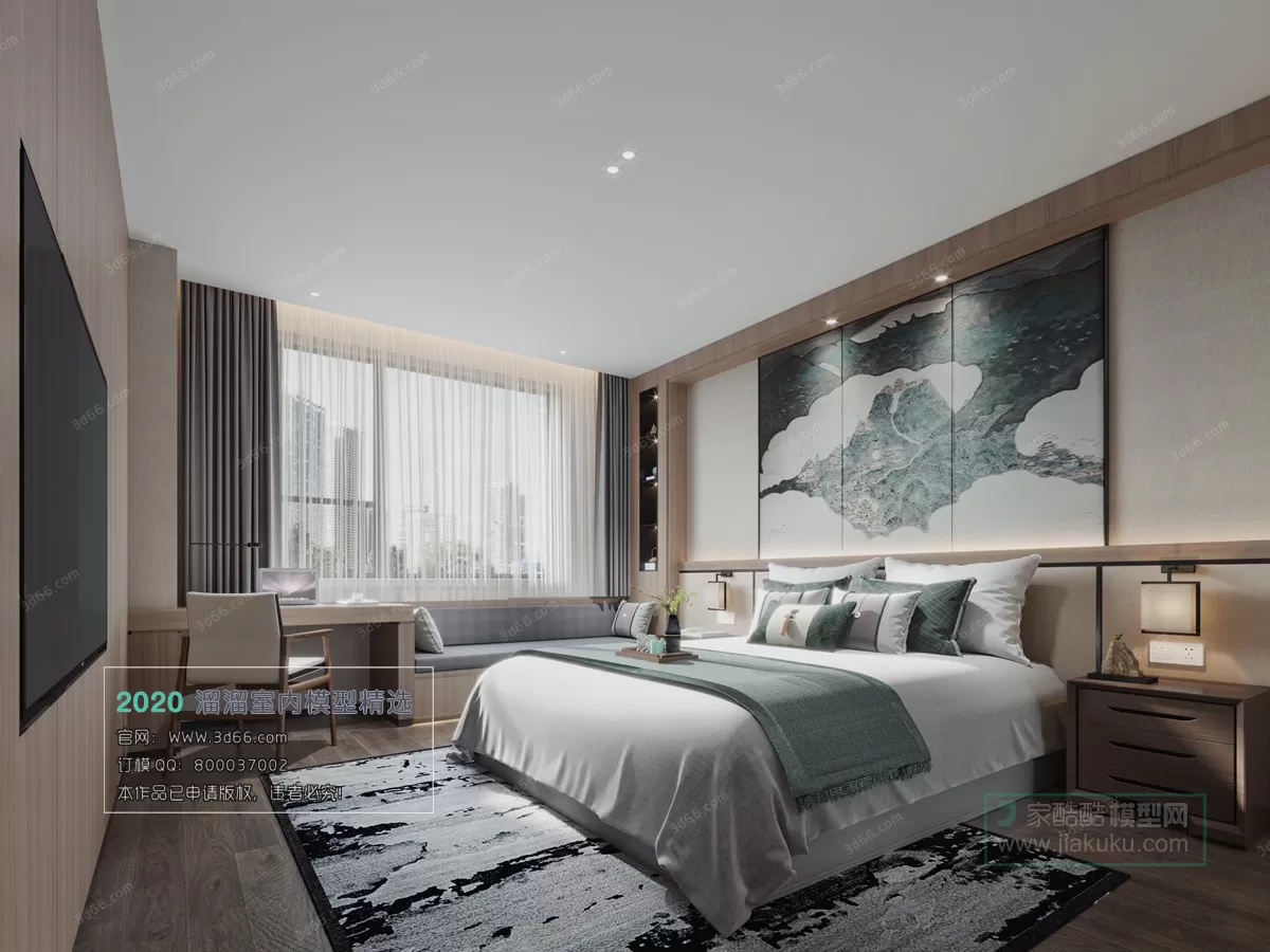 BEDROOM - CHINESE STYLE - 3D MODELS