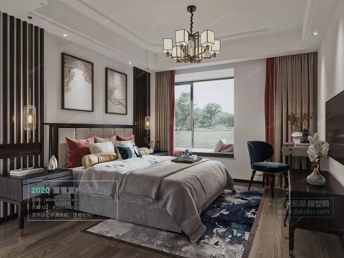 BEDROOM - CHINESE STYLE - 3D MODELS