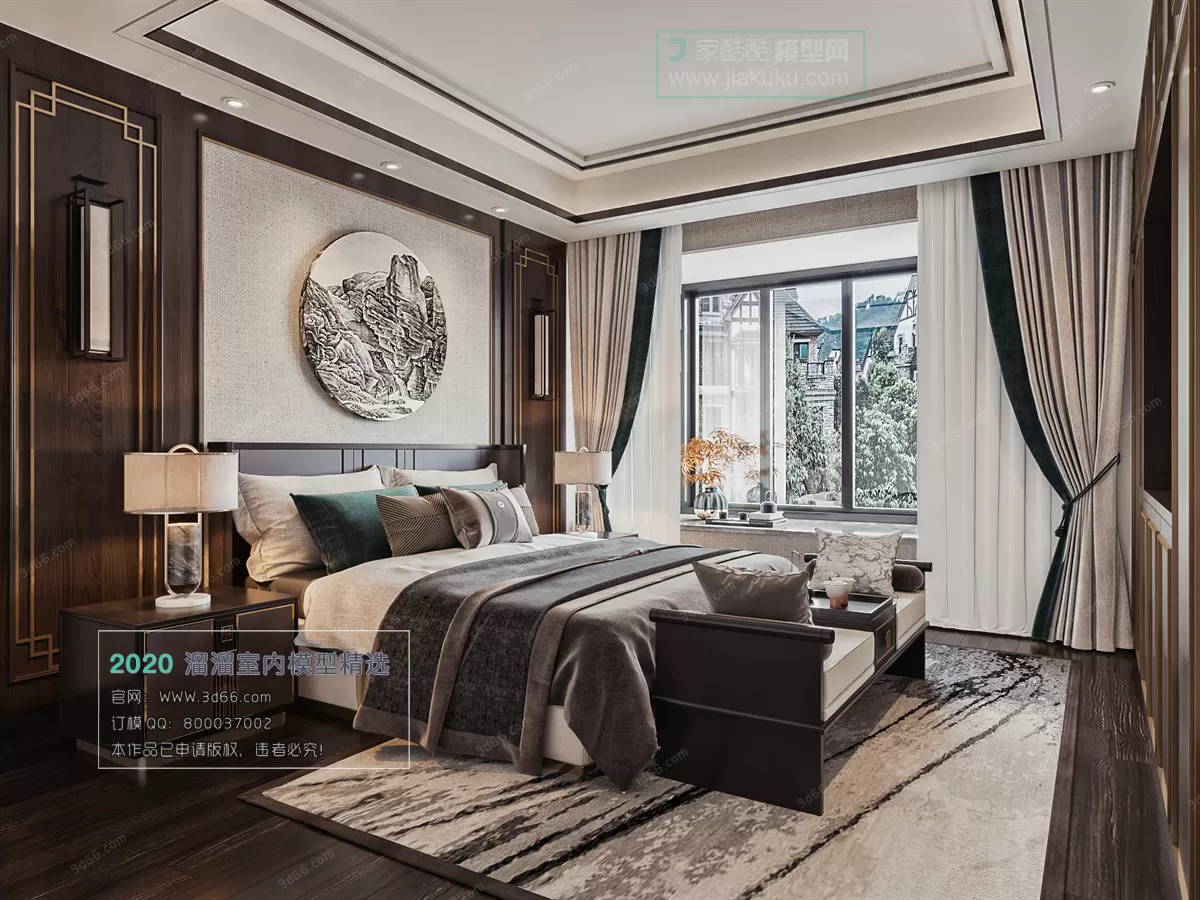 BEDROOM - CHINESE STYLE - 3D MODELS