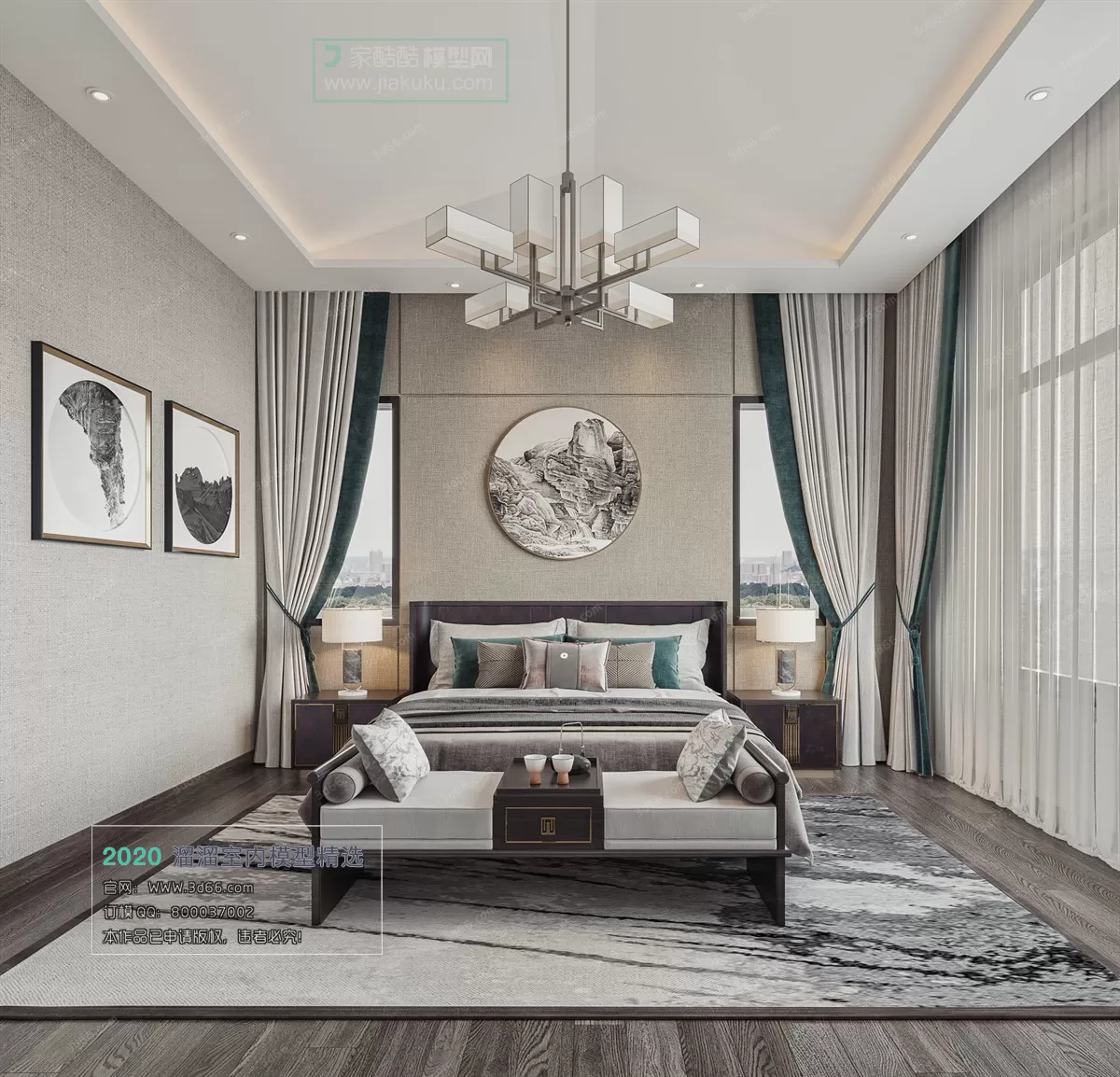 BEDROOM - CHINESE STYLE - 3D MODELS