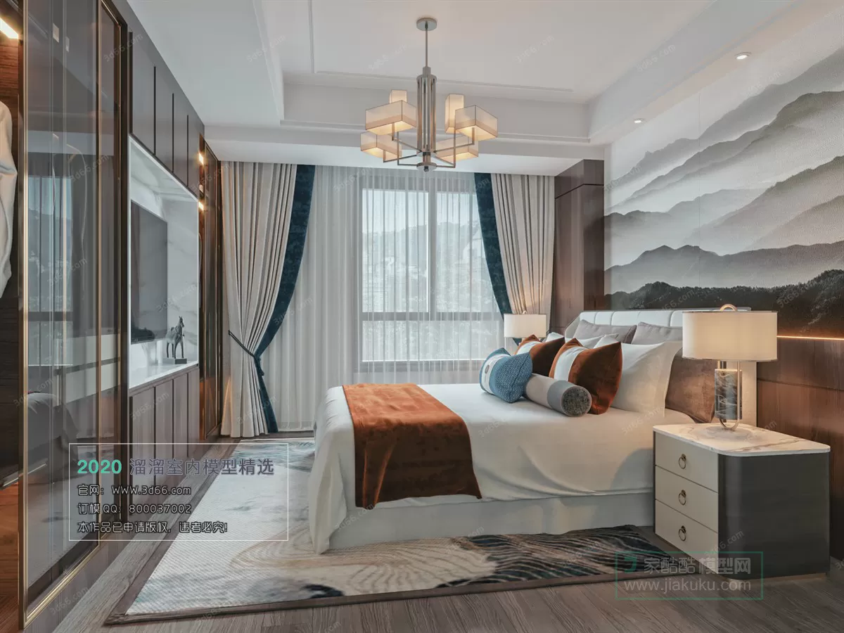 BEDROOM - CHINESE STYLE - 3D MODELS