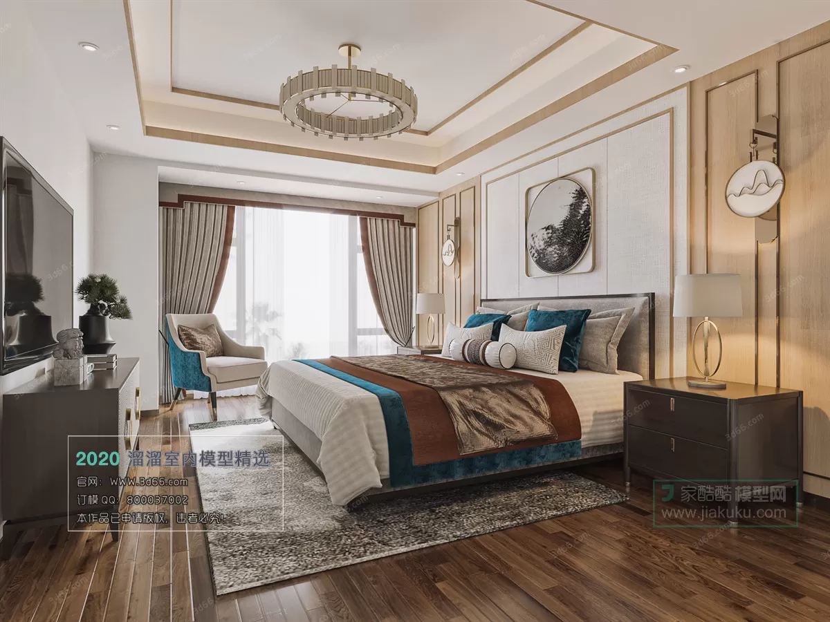 BEDROOM - CHINESE STYLE - 3D MODELS