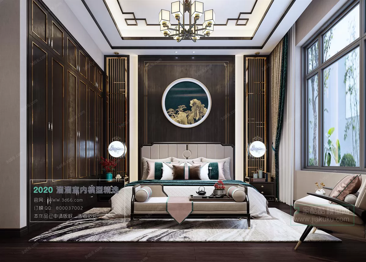 BEDROOM - CHINESE STYLE - 3D MODELS