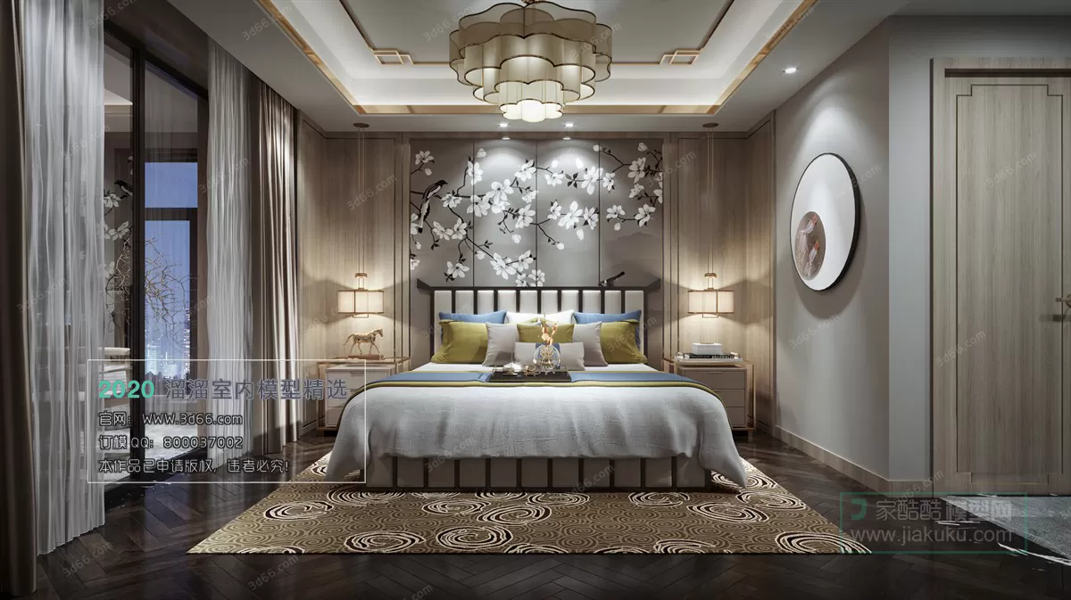 BEDROOM - CHINESE STYLE - 3D MODELS