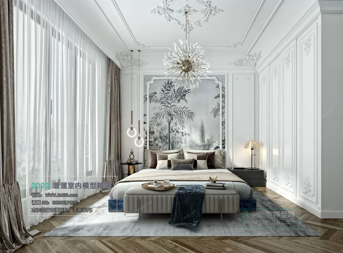 BEDROOM - CHINESE STYLE - 3D MODELS