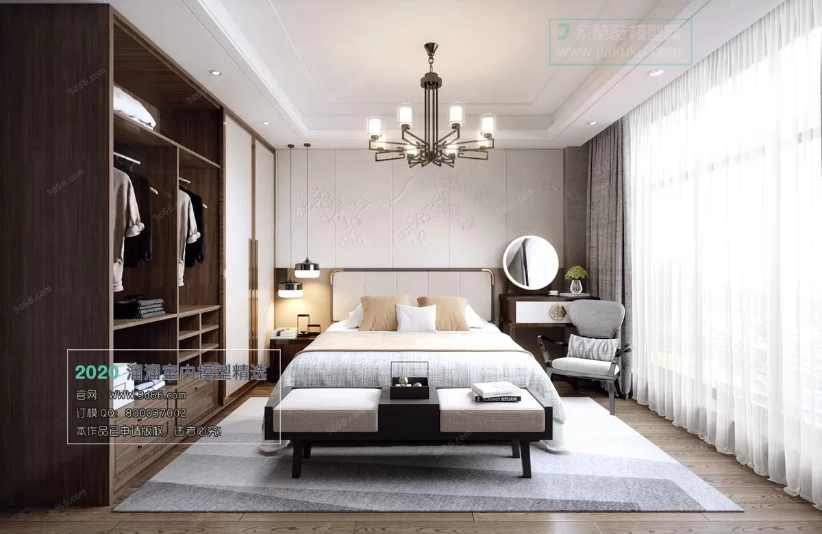 BEDROOM - CHINESE STYLE - 3D MODELS