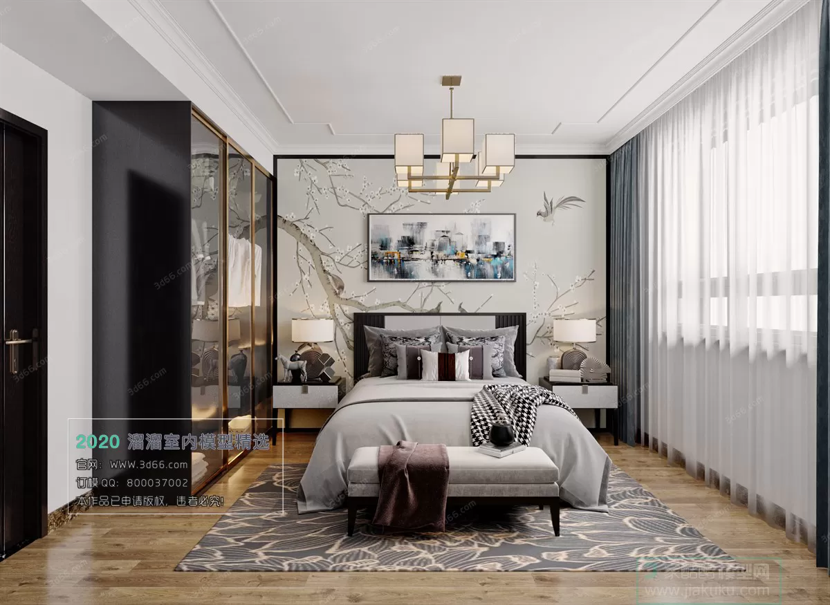 BEDROOM - CHINESE STYLE - 3D MODELS