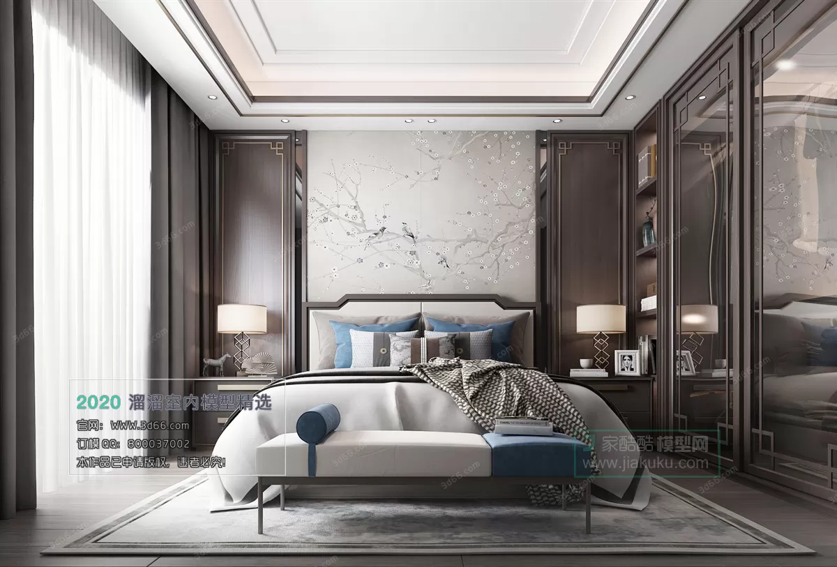 BEDROOM - CHINESE STYLE - 3D MODELS