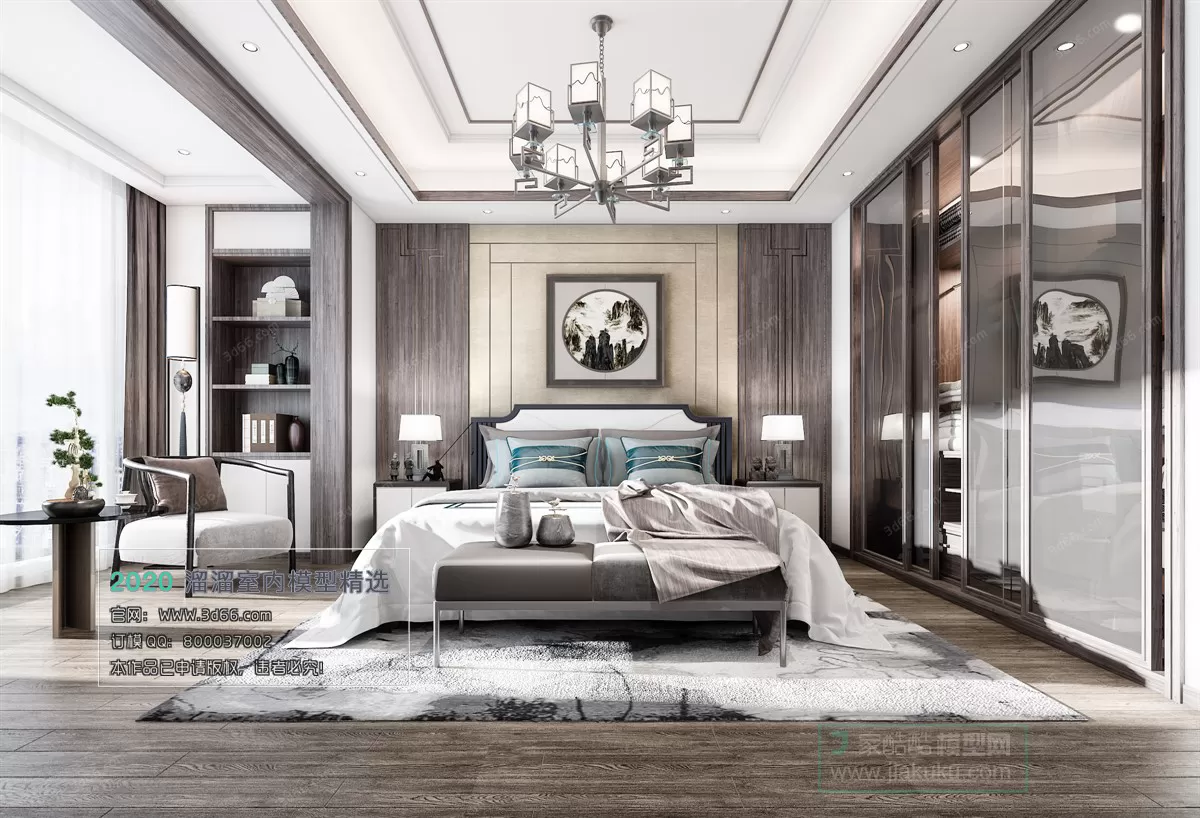 BEDROOM - CHINESE STYLE - 3D MODELS