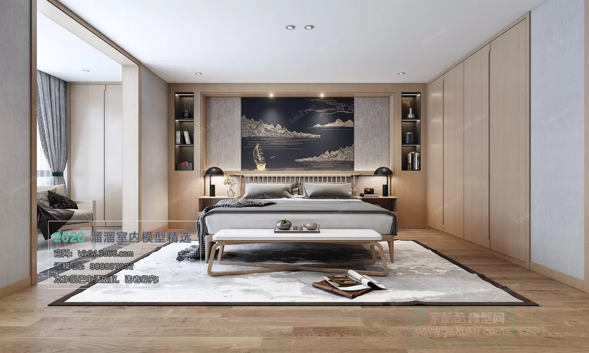 BEDROOM - CHINESE STYLE - 3D MODELS