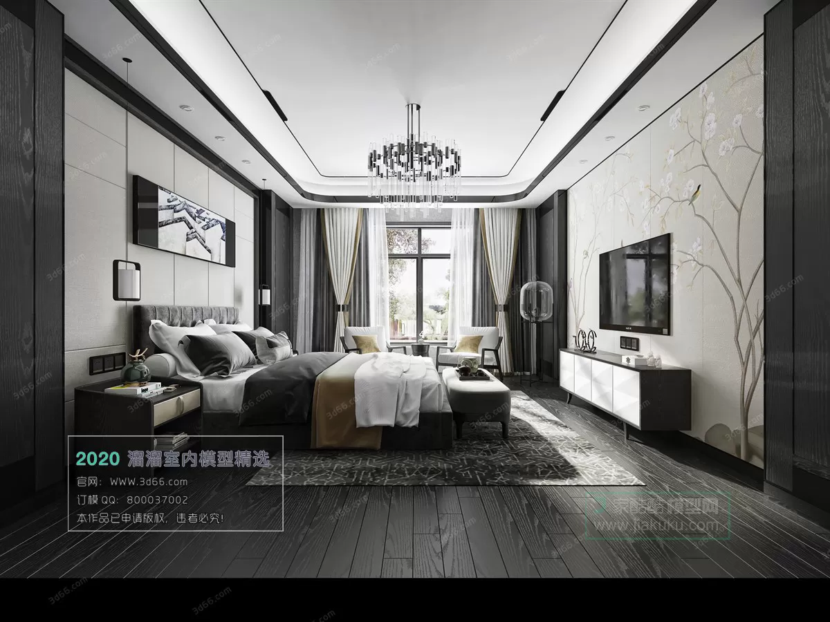 BEDROOM - CHINESE STYLE - 3D MODELS