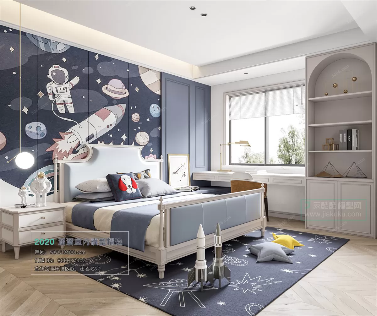 BEDROOM - EUROPEAN STYLE - 3D MODELS