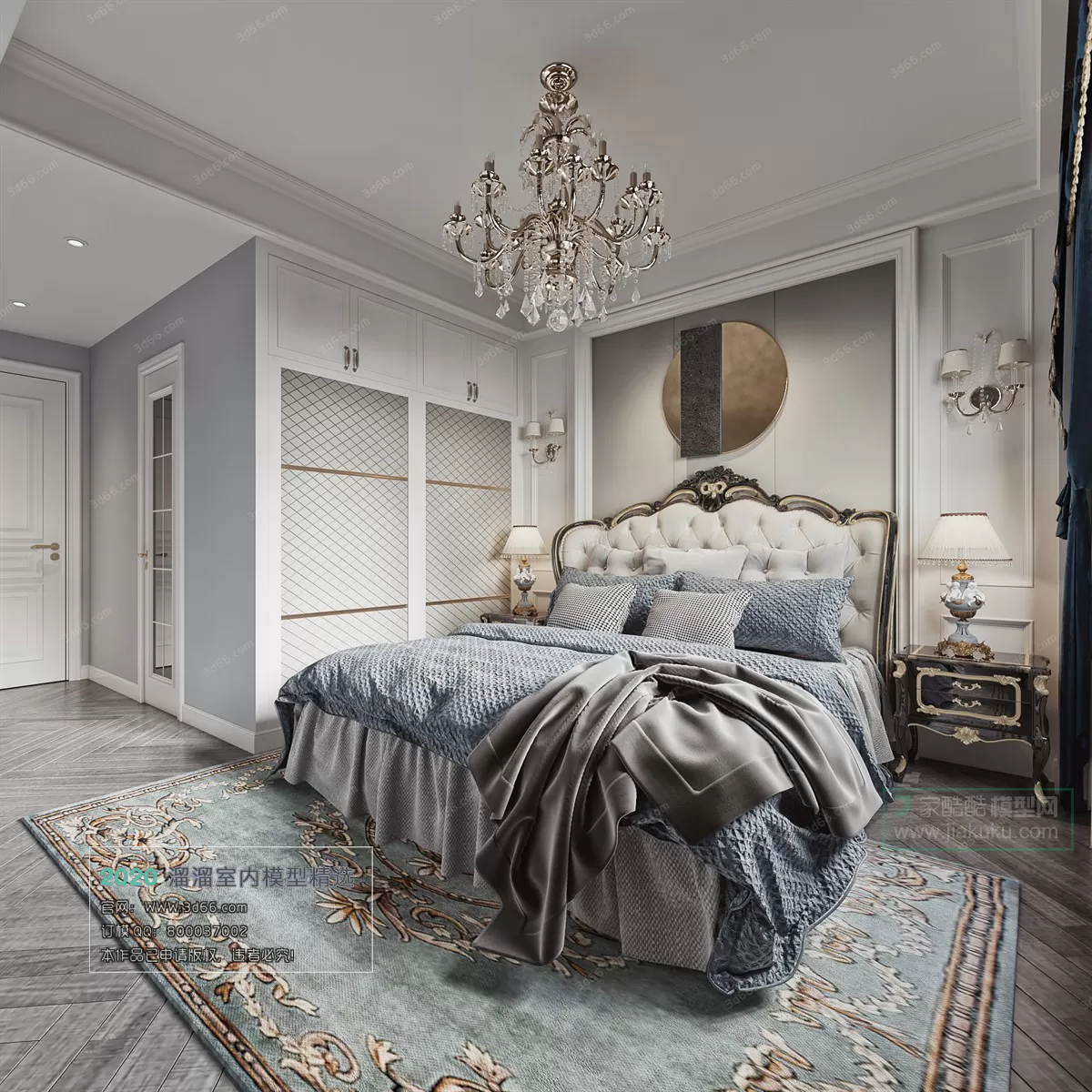 BEDROOM - EUROPEAN STYLE - 3D MODELS