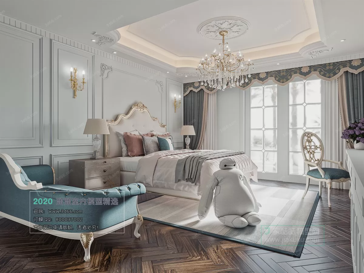 BEDROOM - EUROPEAN STYLE - 3D MODELS