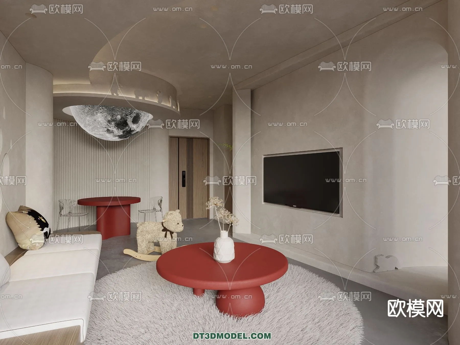 Bedroom For Hotel - 3D Scene - Interior Design - 033