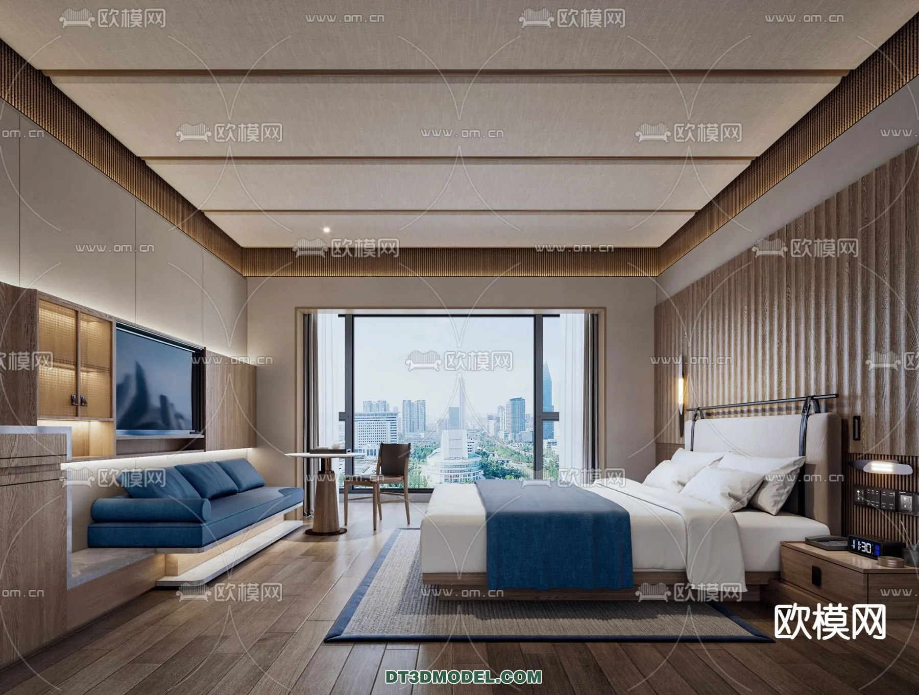 Bedroom For Hotel - 3D Scene - Interior Design - 050
