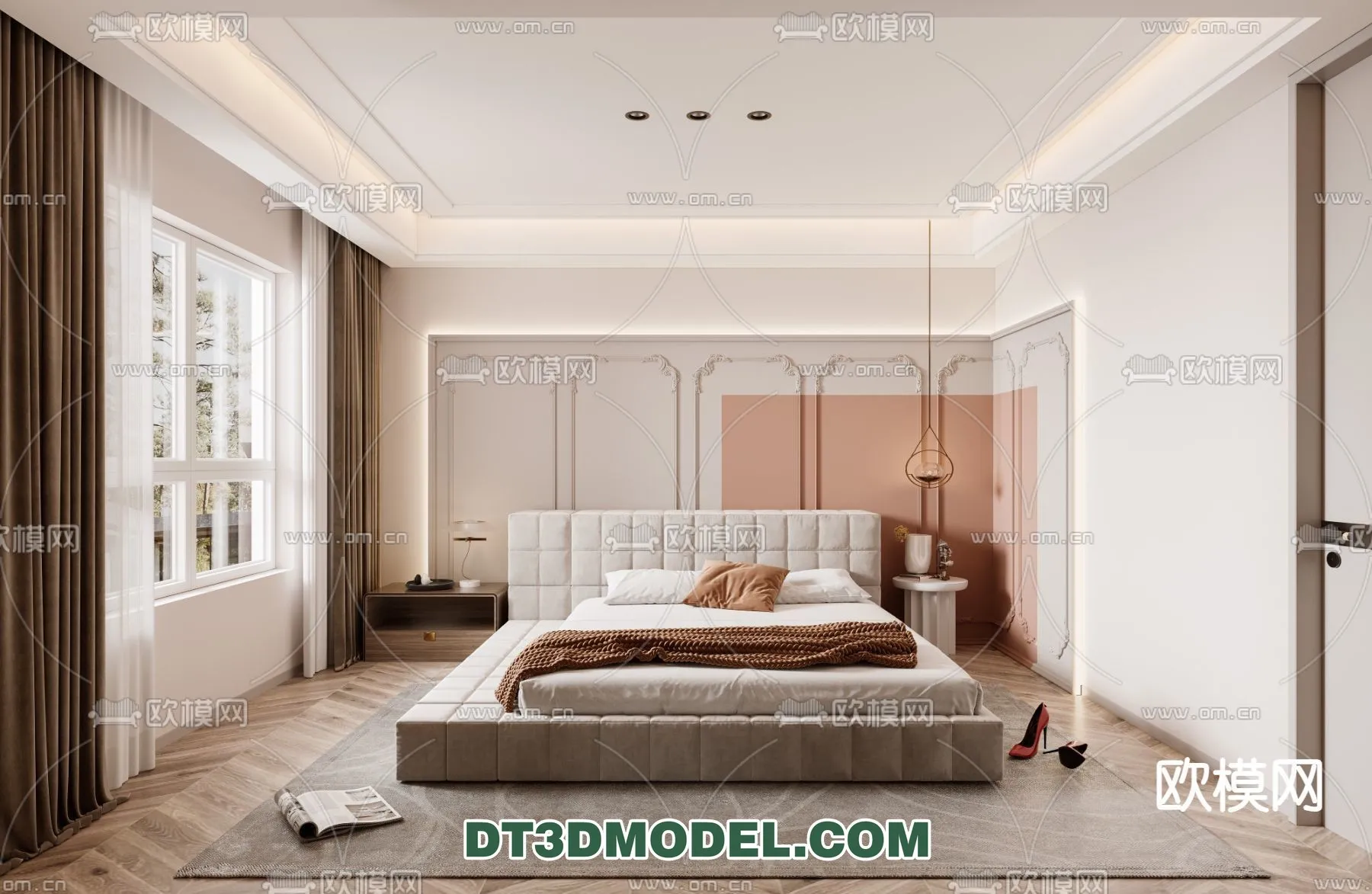Bedroom - France Style - Interior 3D Scene - 051