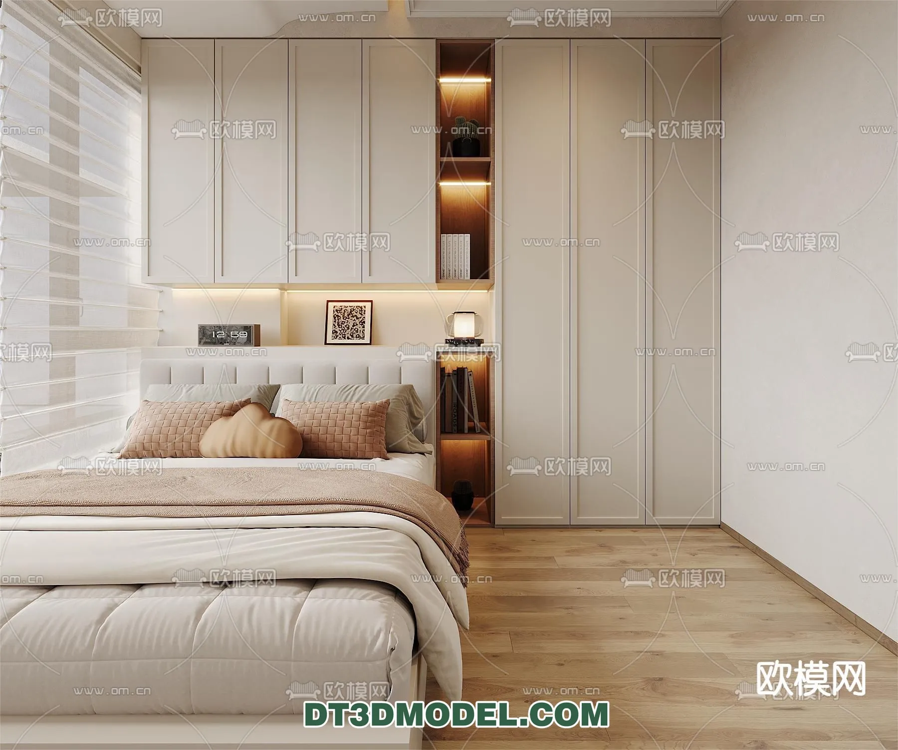 Bedroom - France Style - Interior 3D Scene - 064